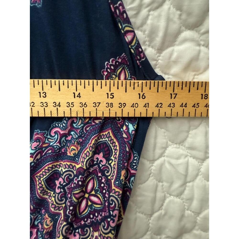 French Grey Stitch Fix Paisley Sleeveless Maxi Dress Size Small - Picture 6 of 10